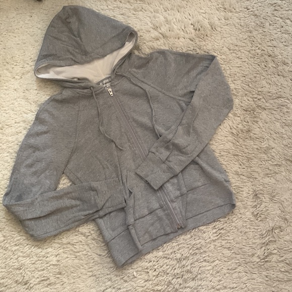 Y2K bebe Rhinestone Gray Sweatsuit - Picture 2 of 9